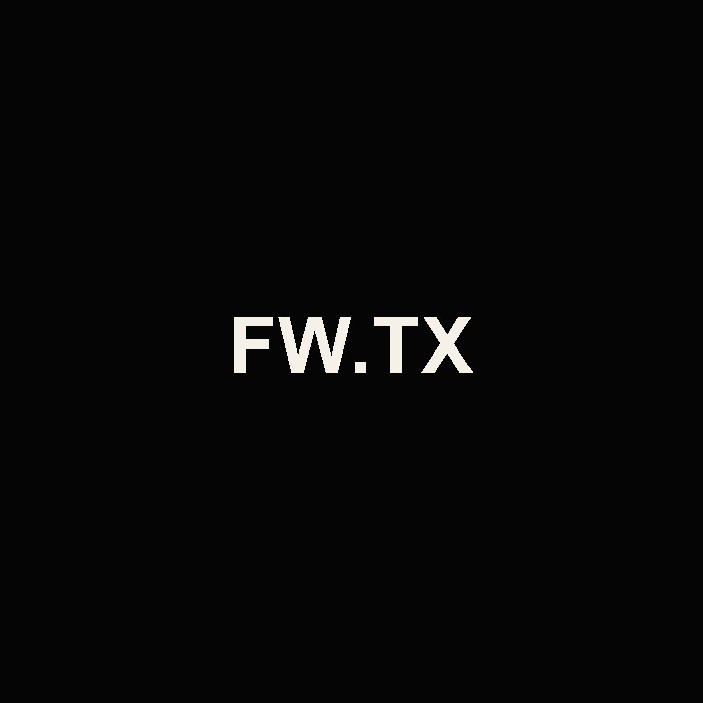 FW.TX campaign cover art